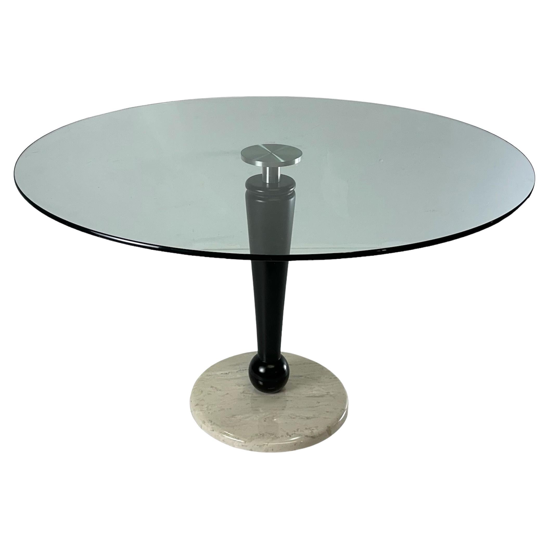 1990s Post Modern Center Hall or Breakfast Room Table by Kaiser Newman For Sale