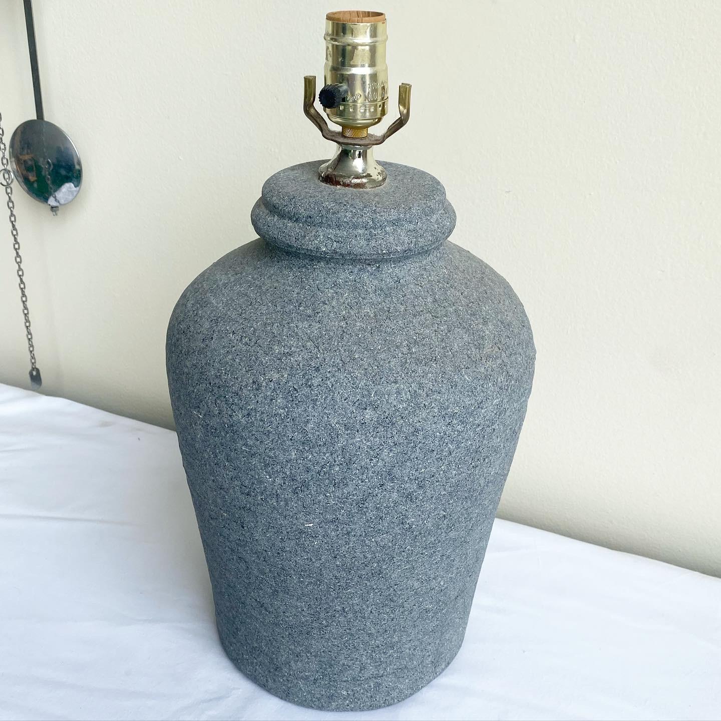 Post-Modern 1990s Post Modern Charcoal Table Lamp For Sale