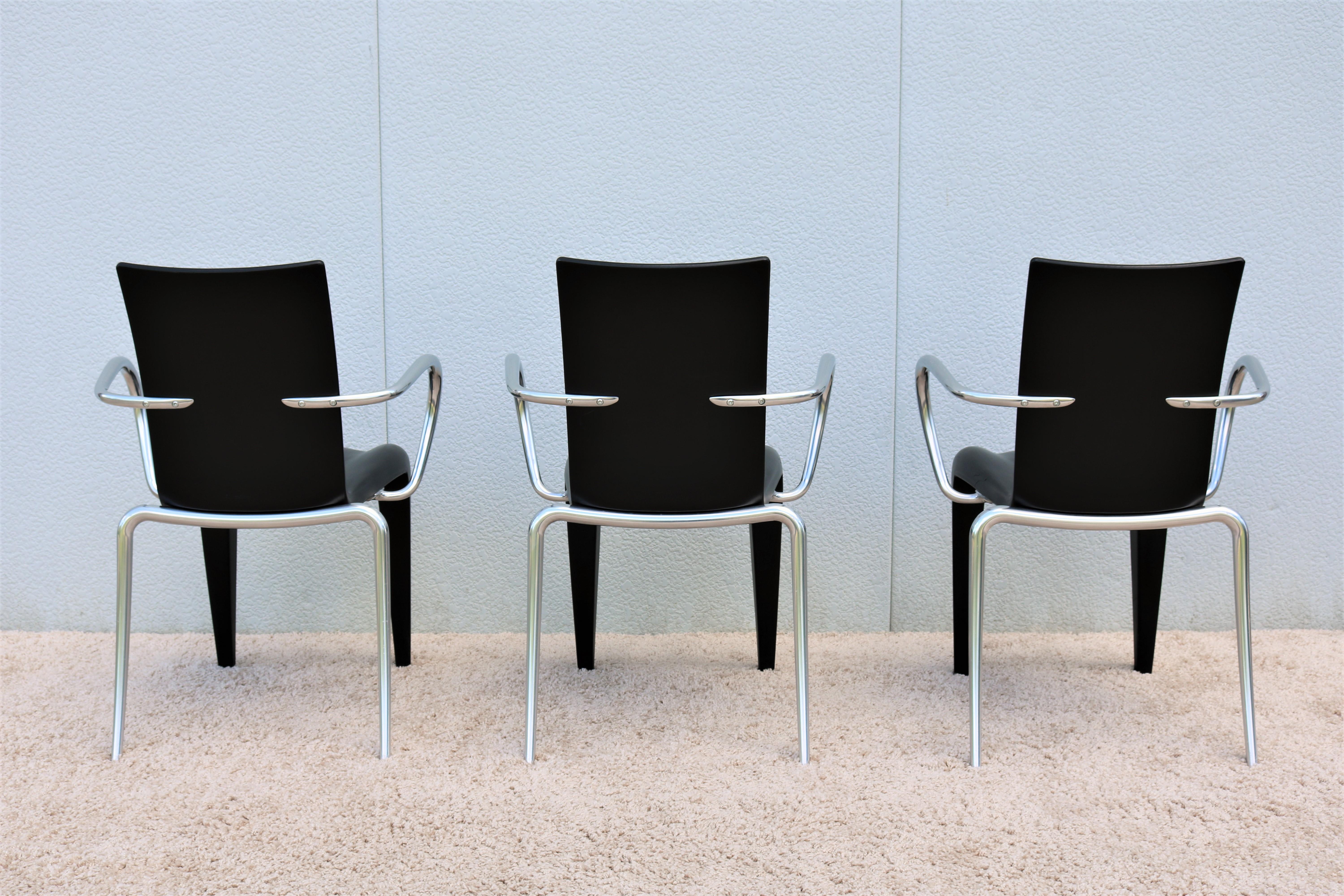 1990s Post-Modern Philippe Starck for Vitra Black Louis 20 Armchair, 3 Available For Sale 4