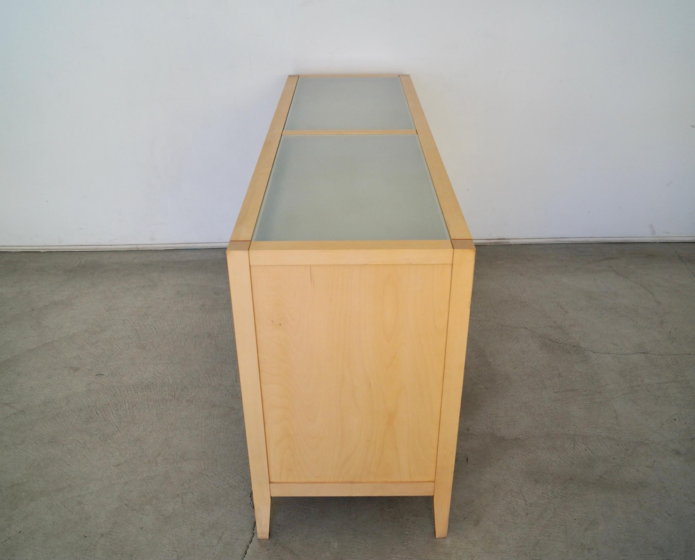 1990's Postmodern Baronet Furniture Solid Maple Dresser 3