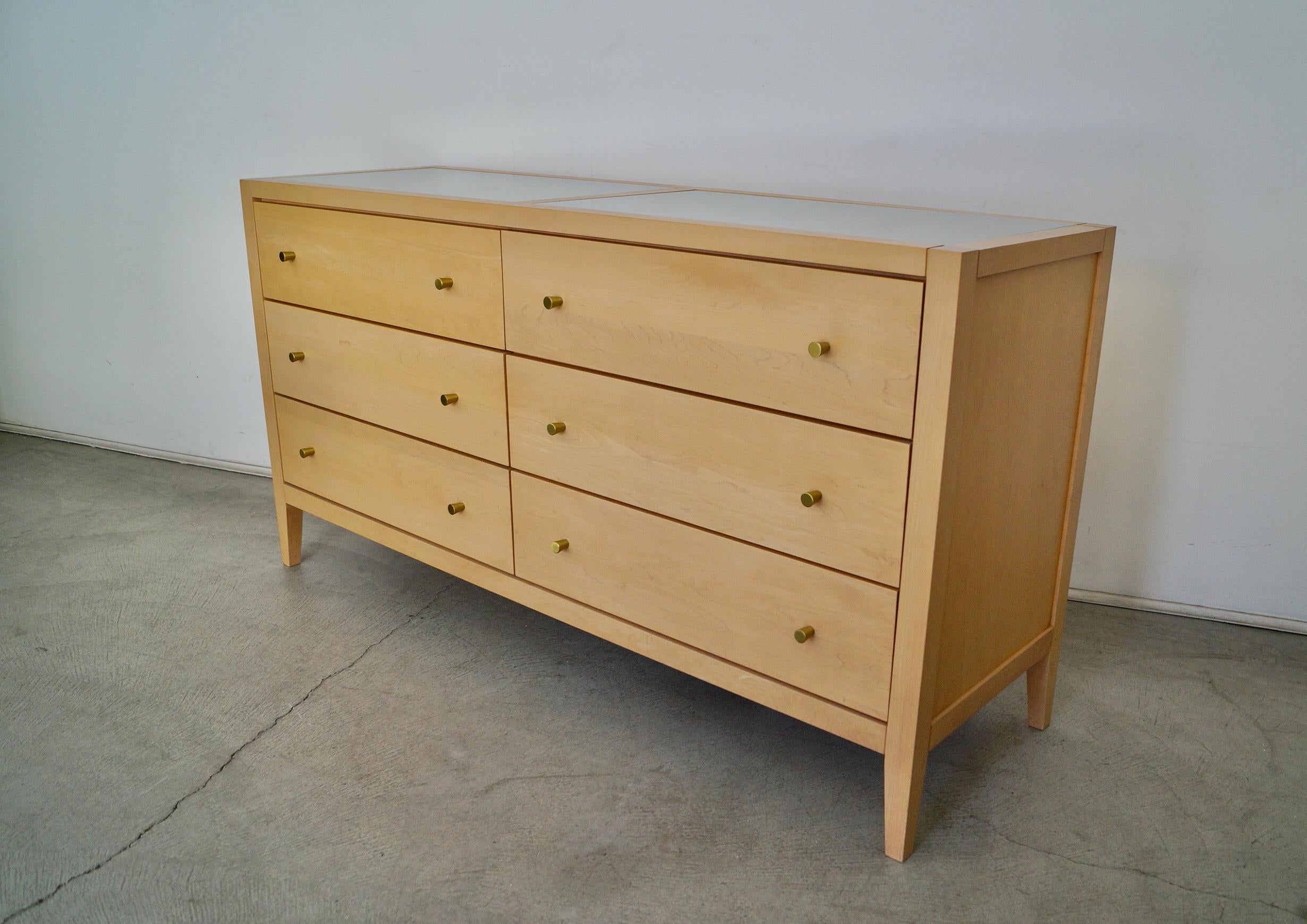 Post-Modern 1990's Postmodern Baronet Furniture Solid Maple Dresser