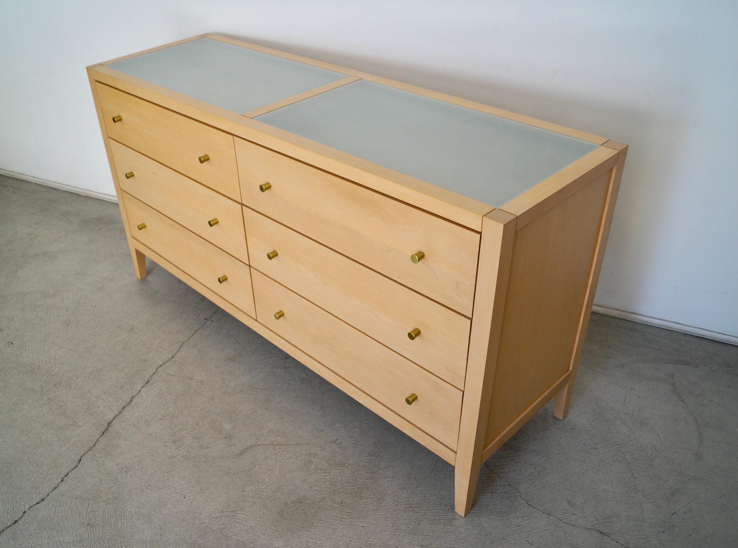 Canadian 1990's Postmodern Baronet Furniture Solid Maple Dresser