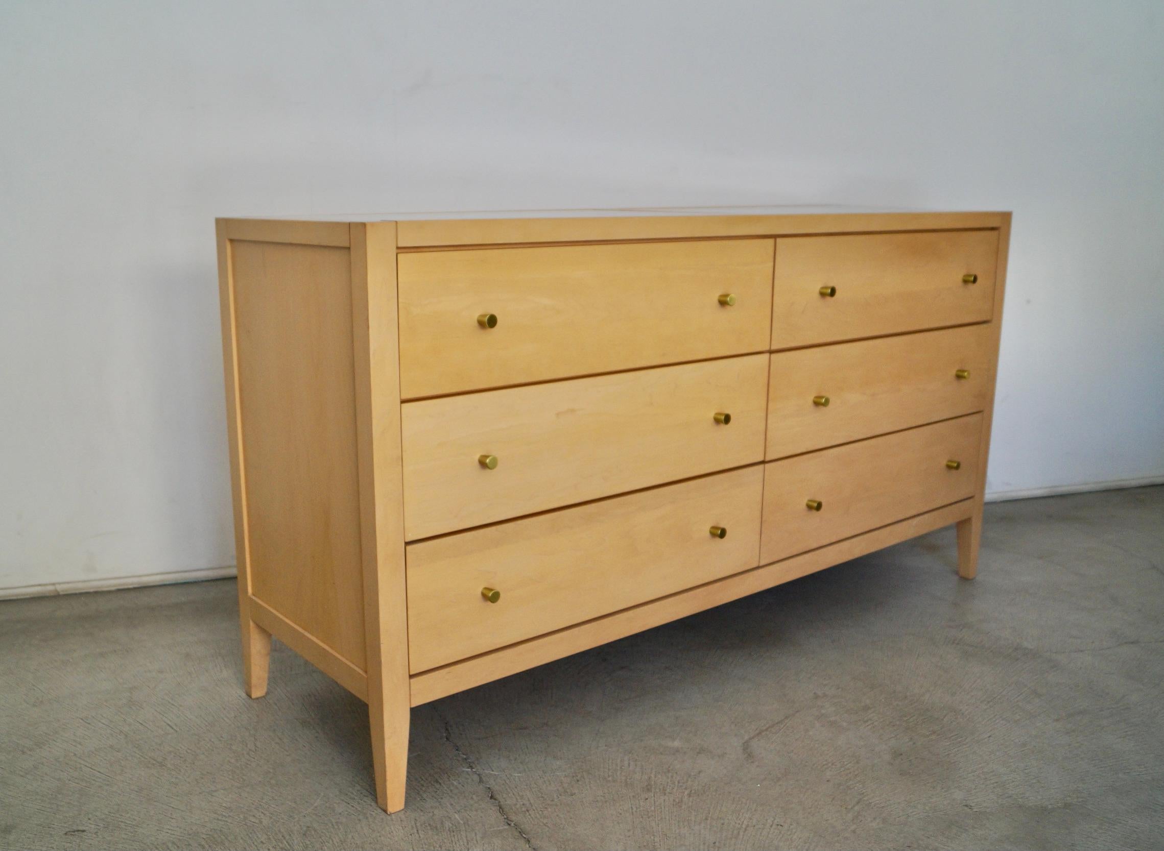 Late 20th Century 1990's Postmodern Baronet Furniture Solid Maple Dresser
