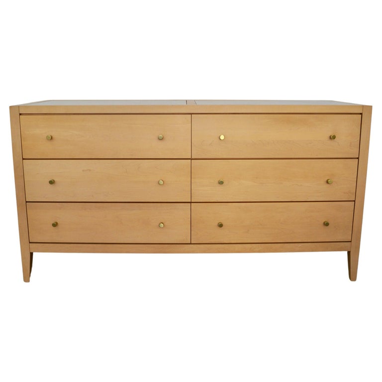 1990's Postmodern Furniture Solid Maple Dresser For Sale at 1stDibs