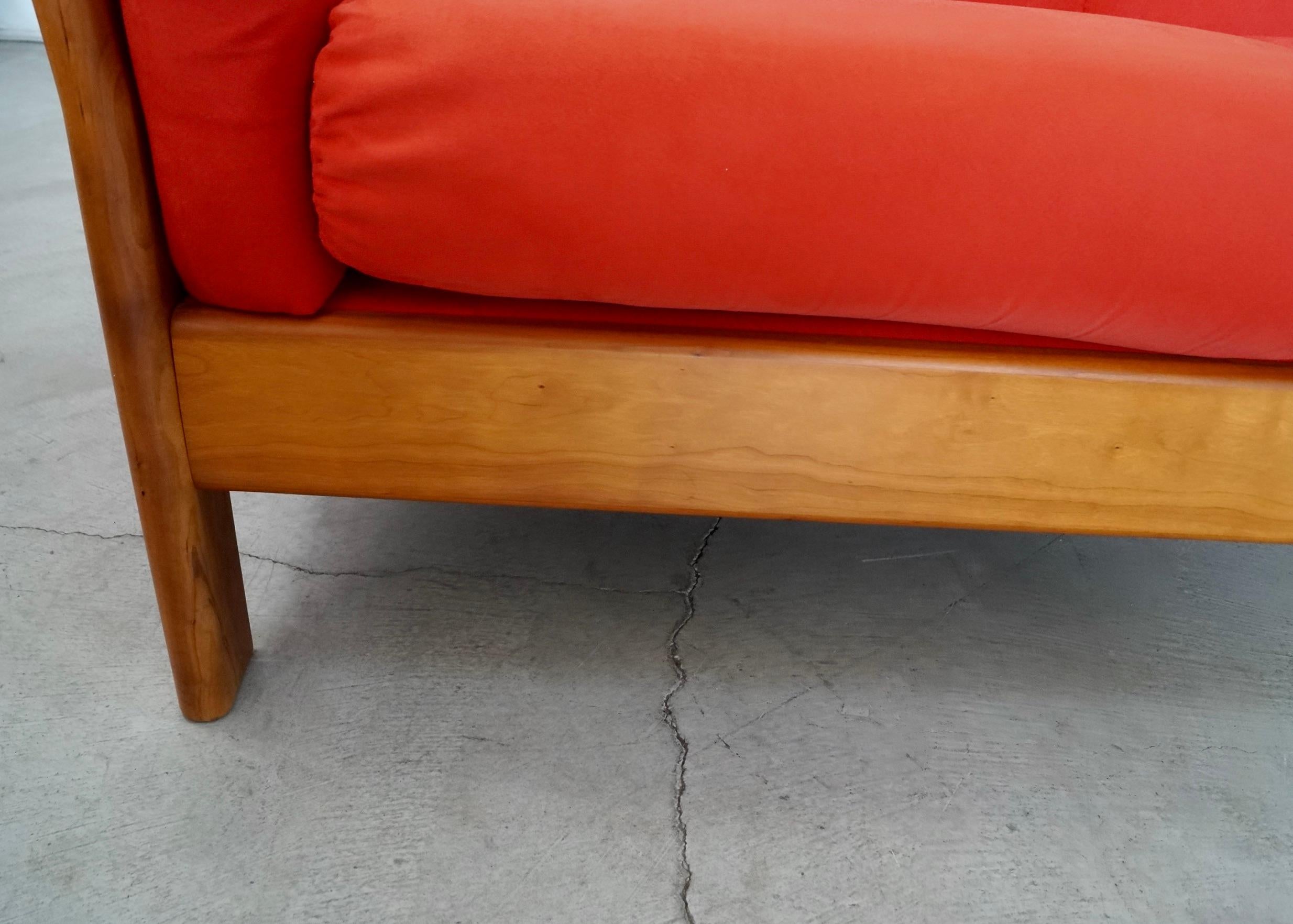 1990's Postmodern Danish Modern Style Teak Sofa by KSL 5