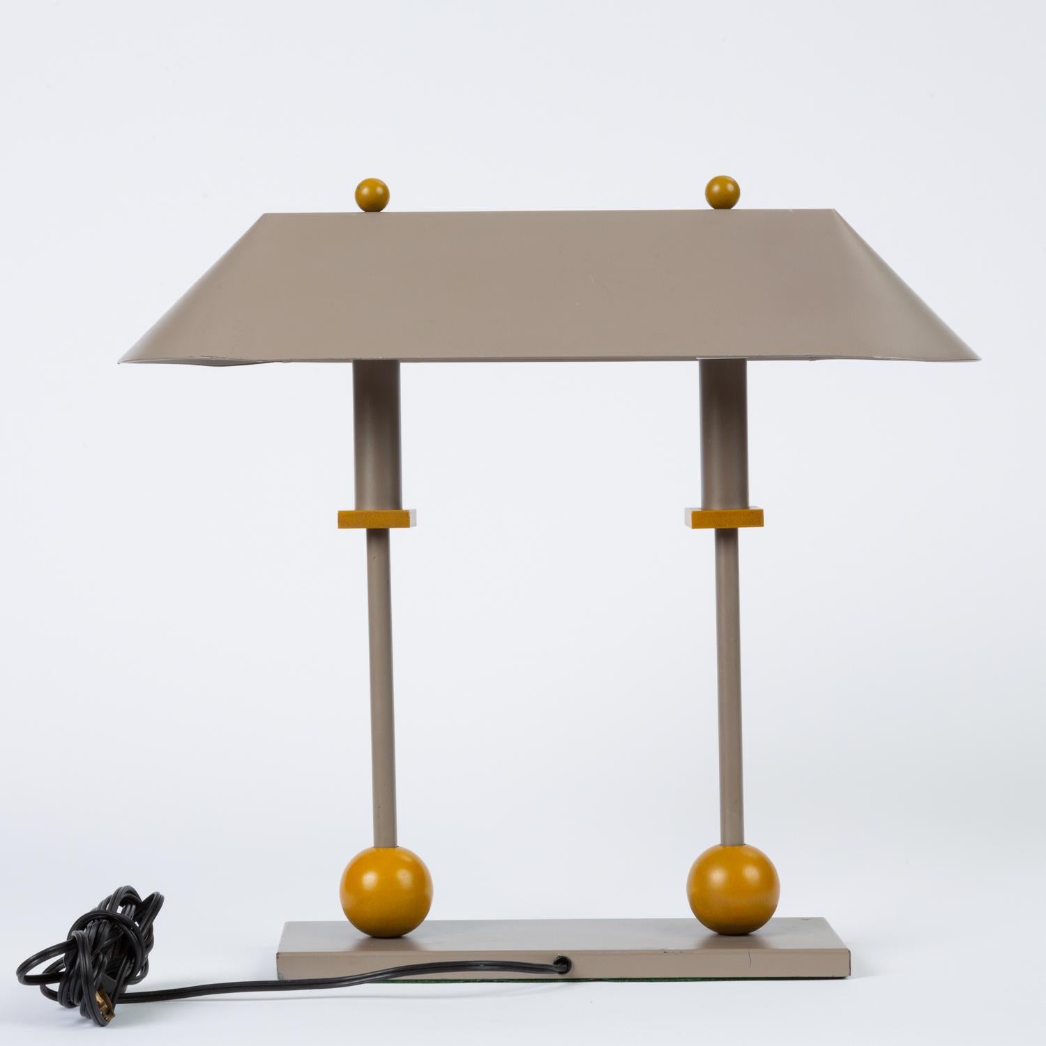 Enameled 1990s Postmodern Desk or Table Lamp by Robert Sonneman for George Kovacs
