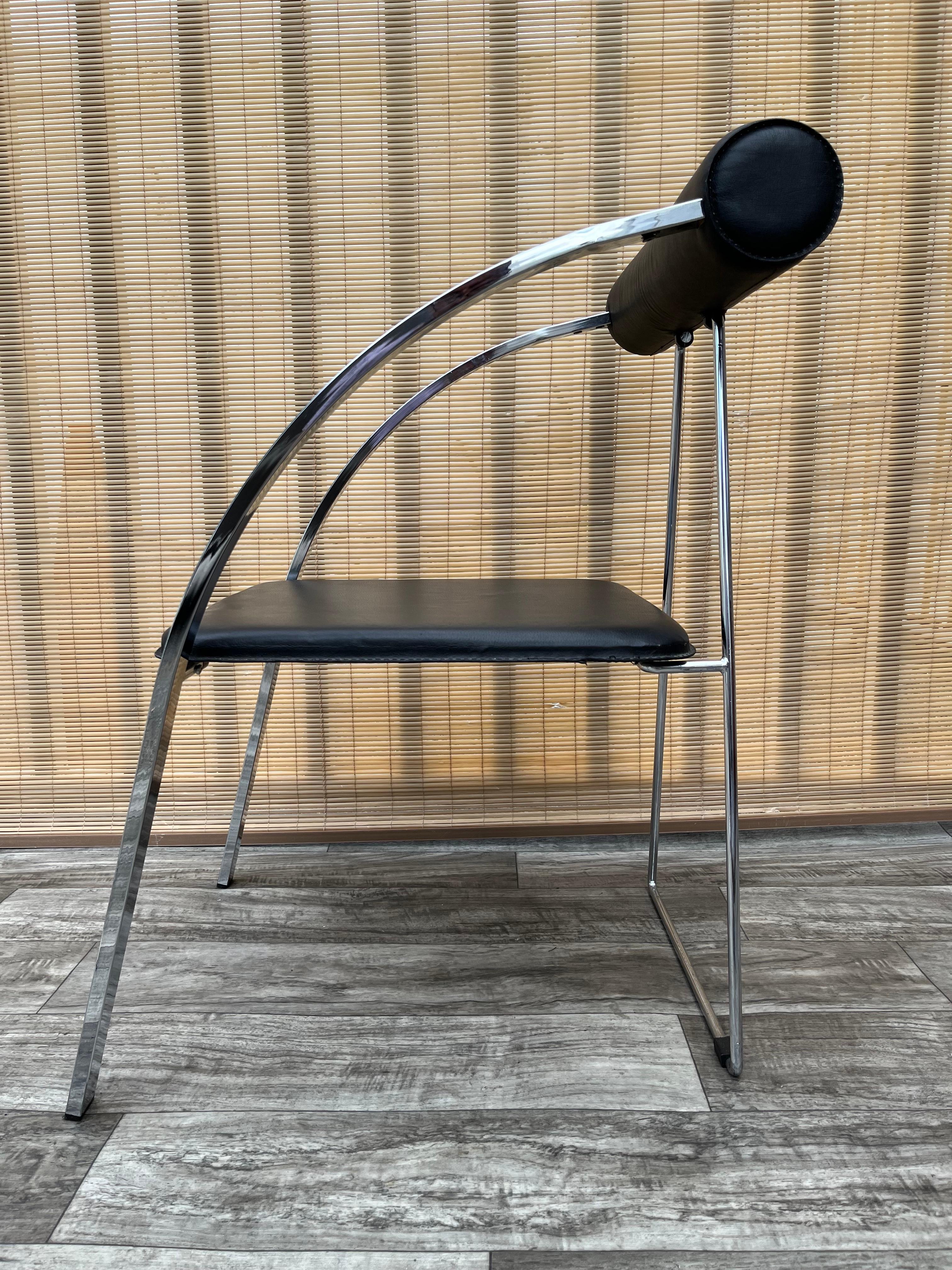 1990s Postmodern Folding Chair in the Rodney Kinsman'd Style For Sale 3