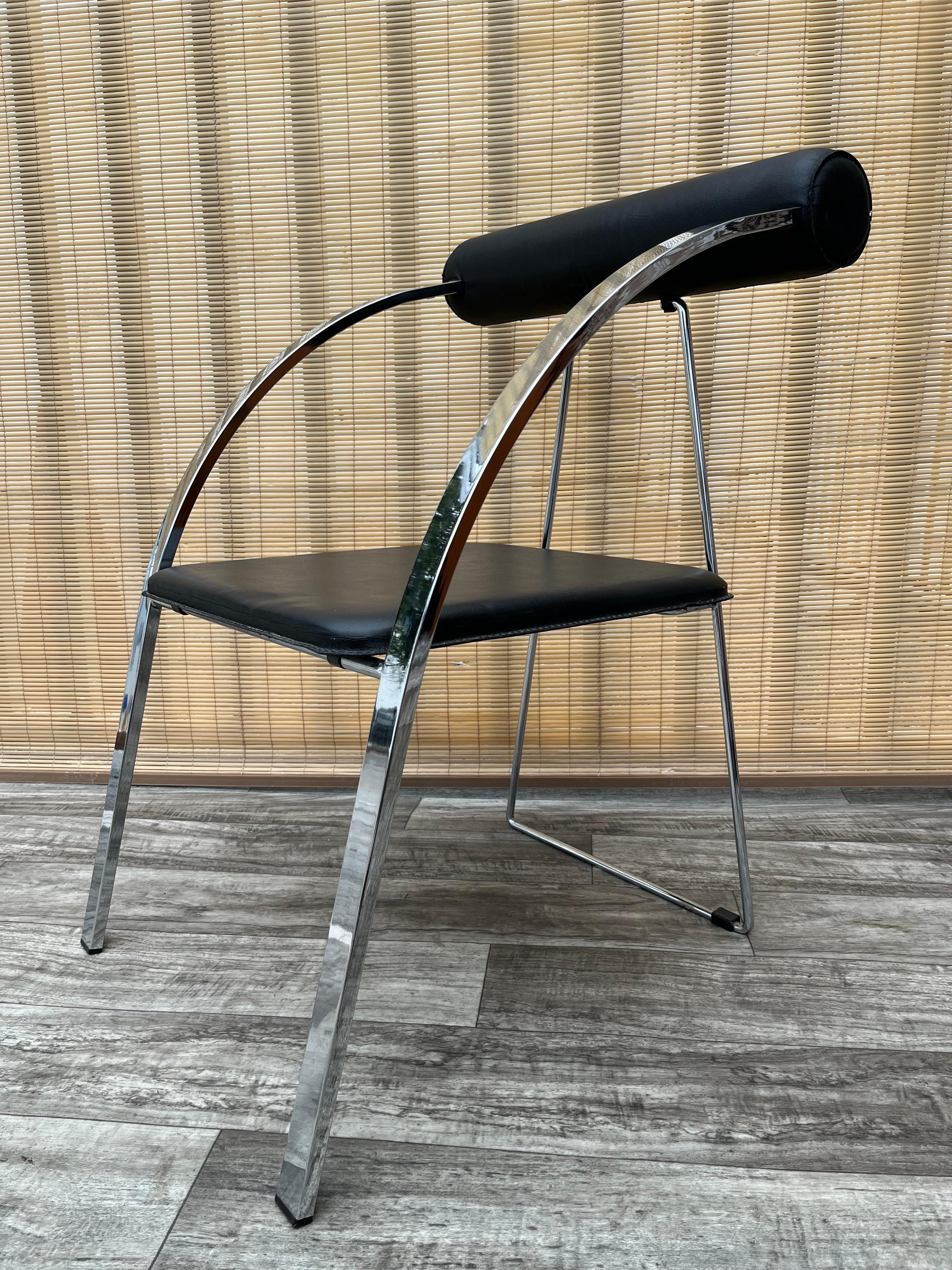 Post-Modern 1990s Postmodern Folding Chair in the Rodney Kinsman'd Style For Sale