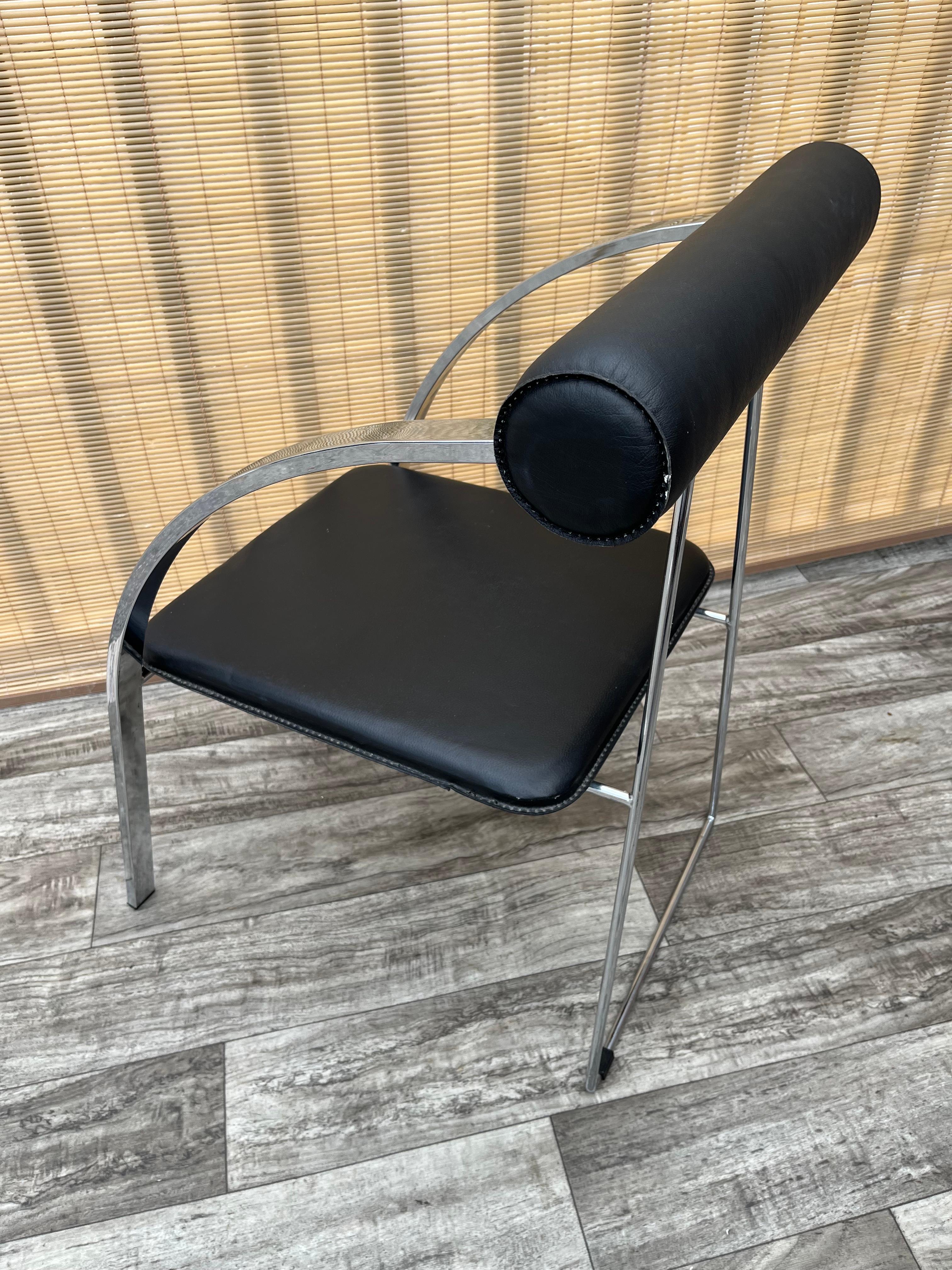 1990s Postmodern Folding Chair in the Rodney Kinsman'd Style For Sale 1