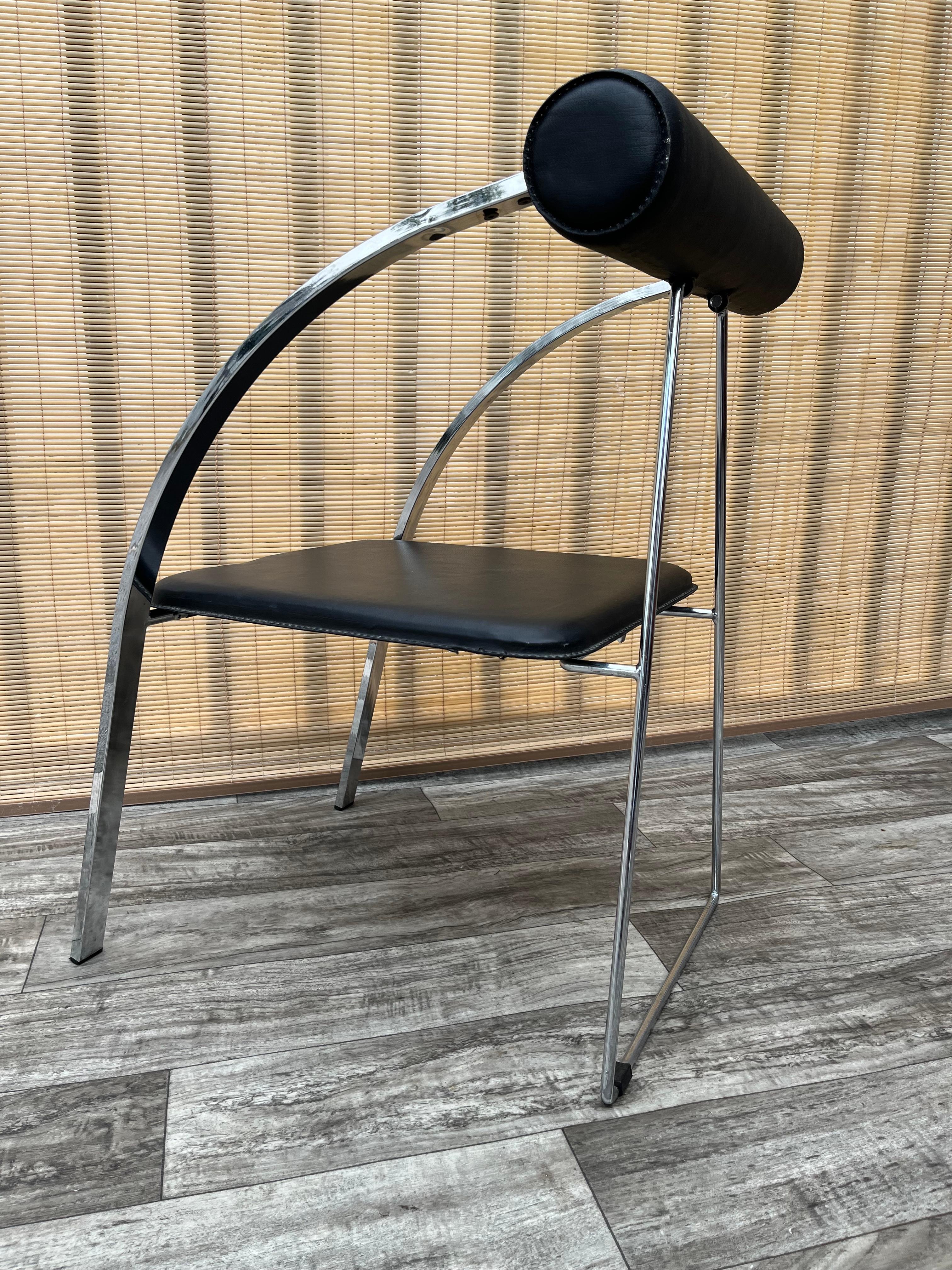 1990s Postmodern Folding Chair in the Rodney Kinsman'd Style For Sale 2
