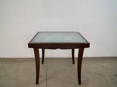 1990's Postmodern Italian Frosted Glass Dining Table by Calligaris
