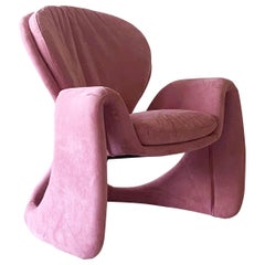 1990's Postmodern Lounge Chair in the Style of Olivier Mourgue