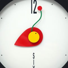 1990s Postmodern Wall Clock