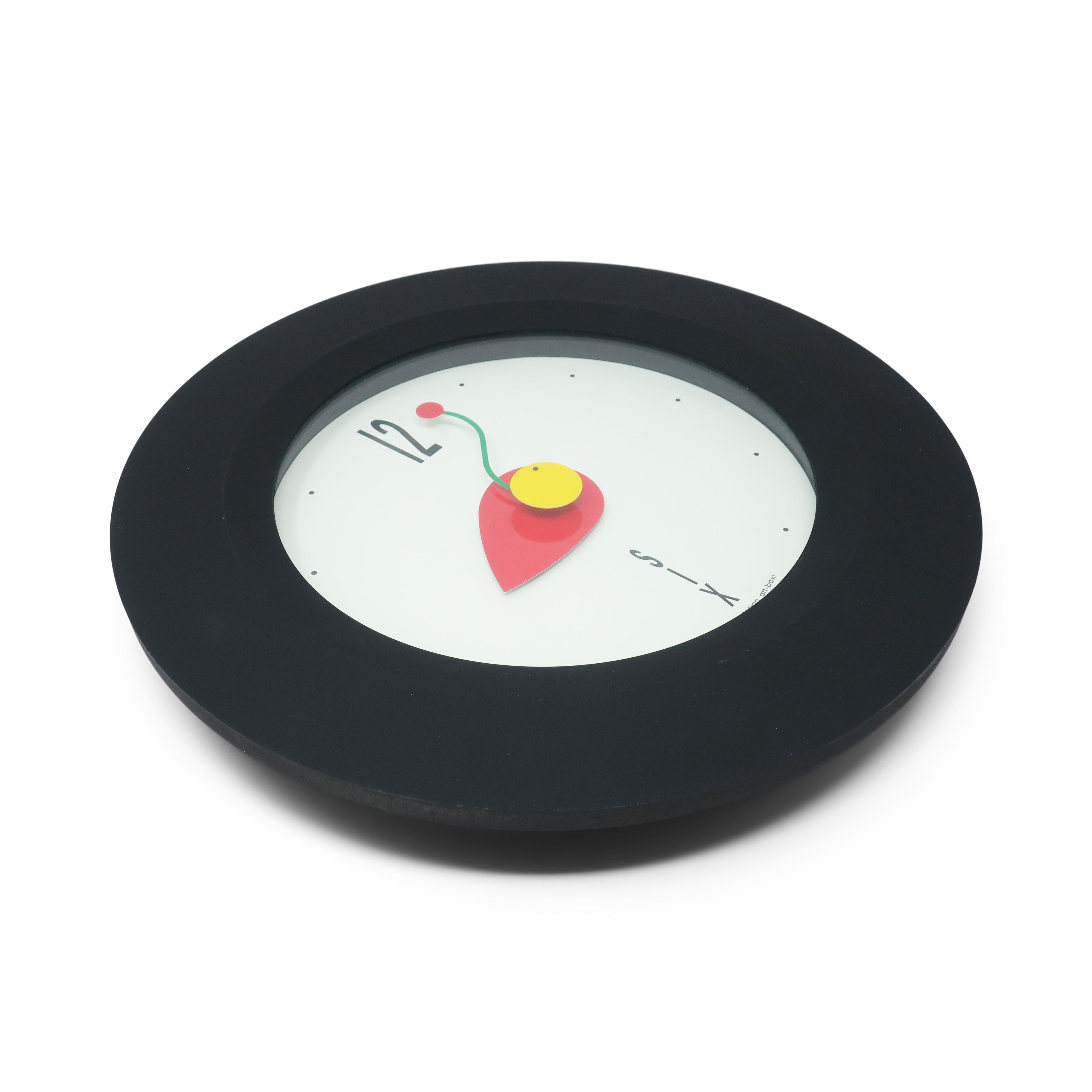 Post-Modern 1990s Postmodern Wall Clock