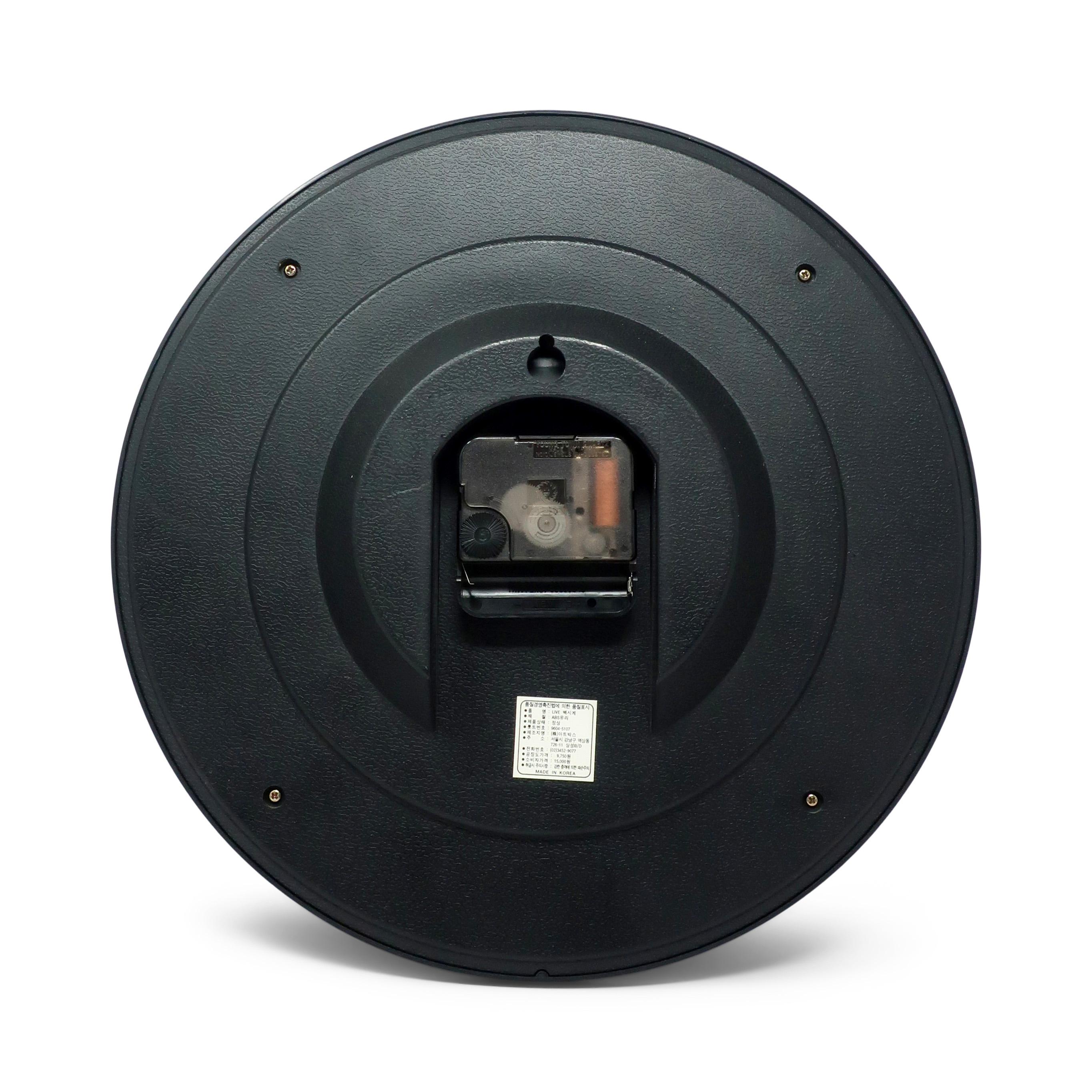 Plastic 1990s Postmodern Wall Clock
