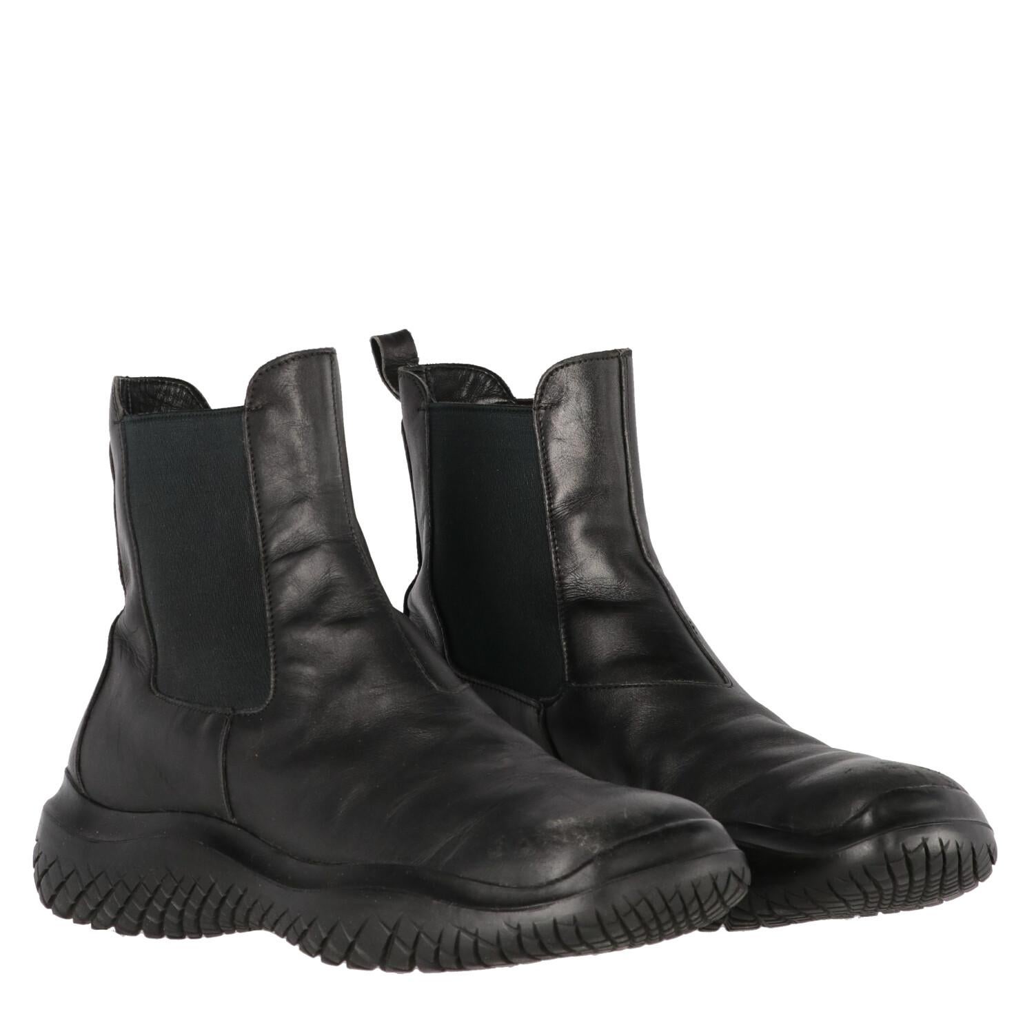Women's 1990s Prada Black Leather Boots