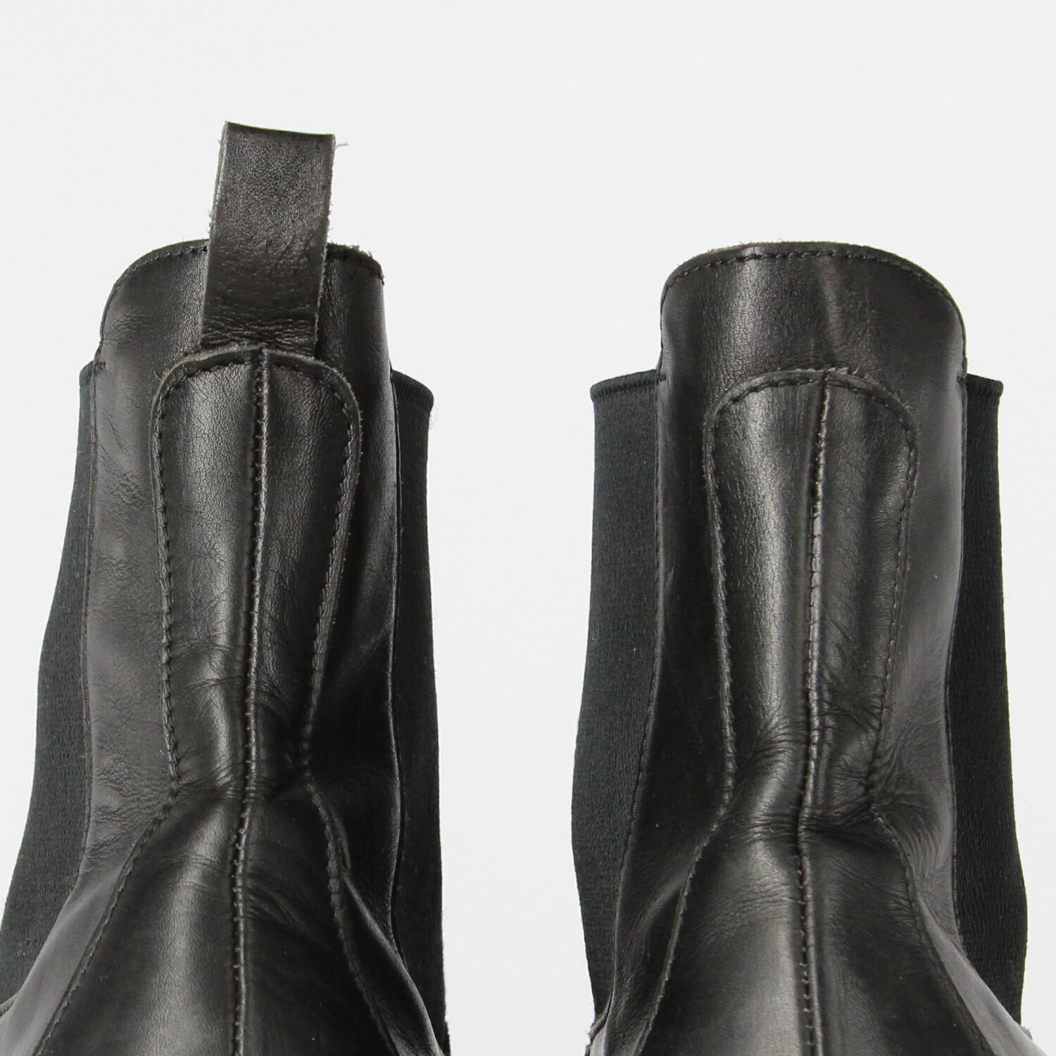 1990s Prada Black Leather Boots 4
