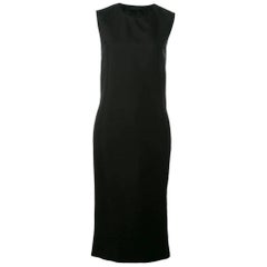 Vintage 1990s Prada Black Midi Dress