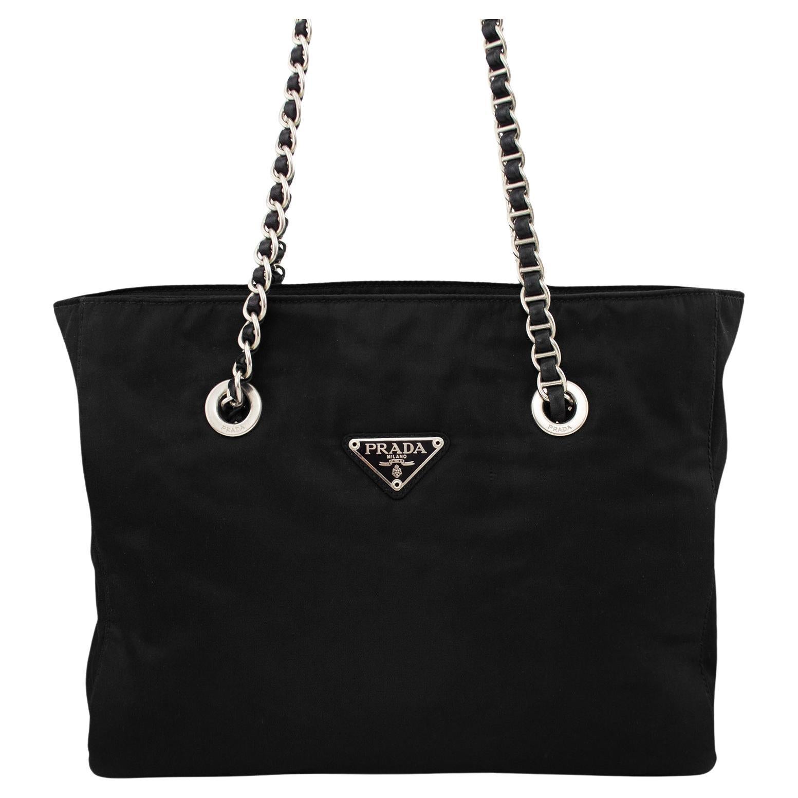 1990s Prada Black Nylon Tote  In Good Condition In Toronto, Ontario