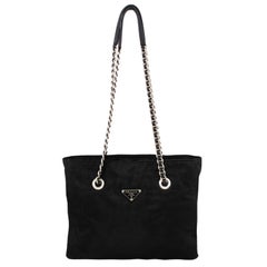1990s Prada Black Nylon Tote