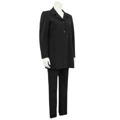 1990s Prada Black Pantsuit