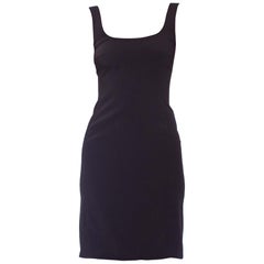 1990s PRADA Black Poly Blend Perfect Little Dress With Stretch