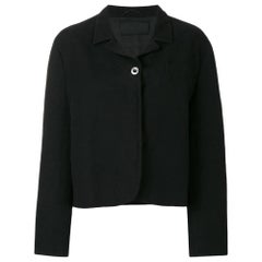 1990s Prada Black Shirt Jacket
