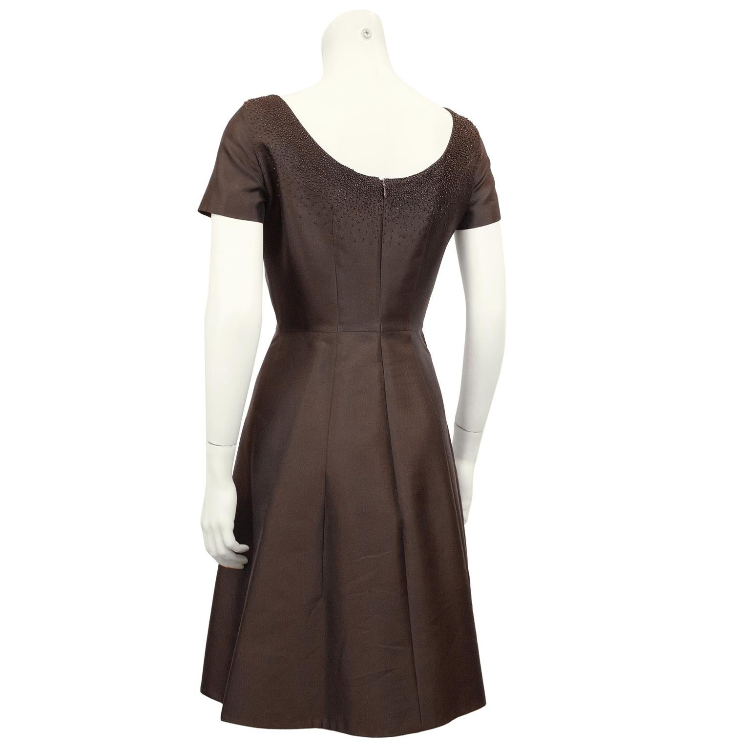 prada brown dress