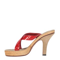 1990s Prada Cross Bands Sandals