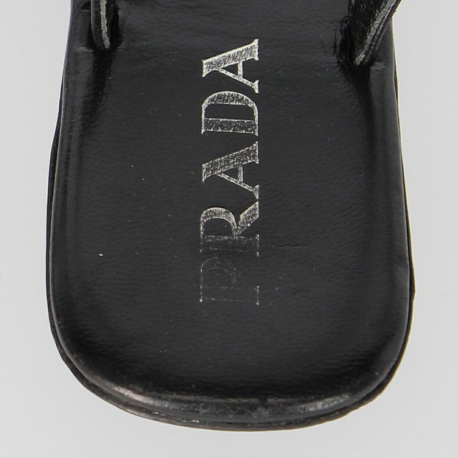 1990s Prada Flat Sandals 4