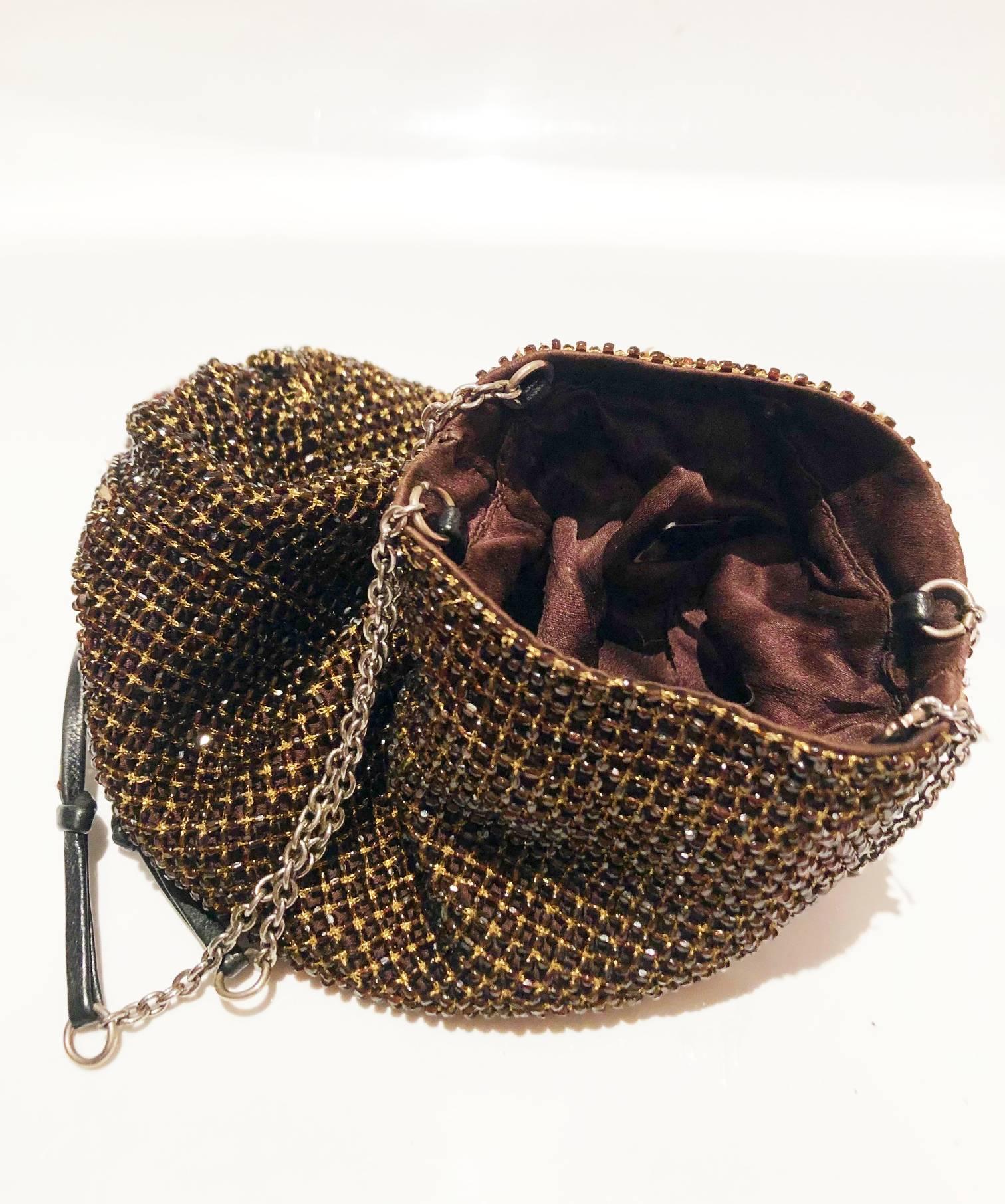 prada gold crystal bag