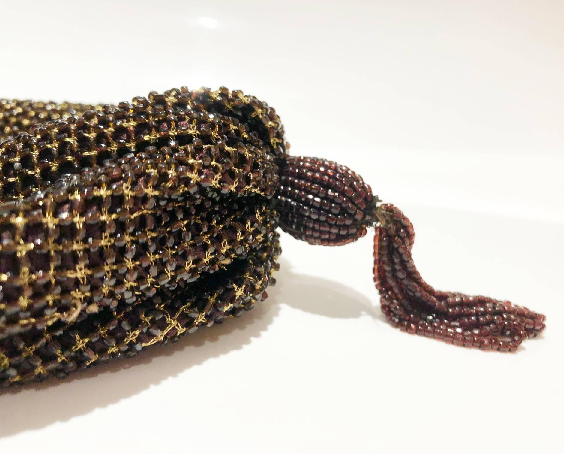 1990s PRADA GOLD CRYSTAL MINI BAG In Good Condition In London, GB