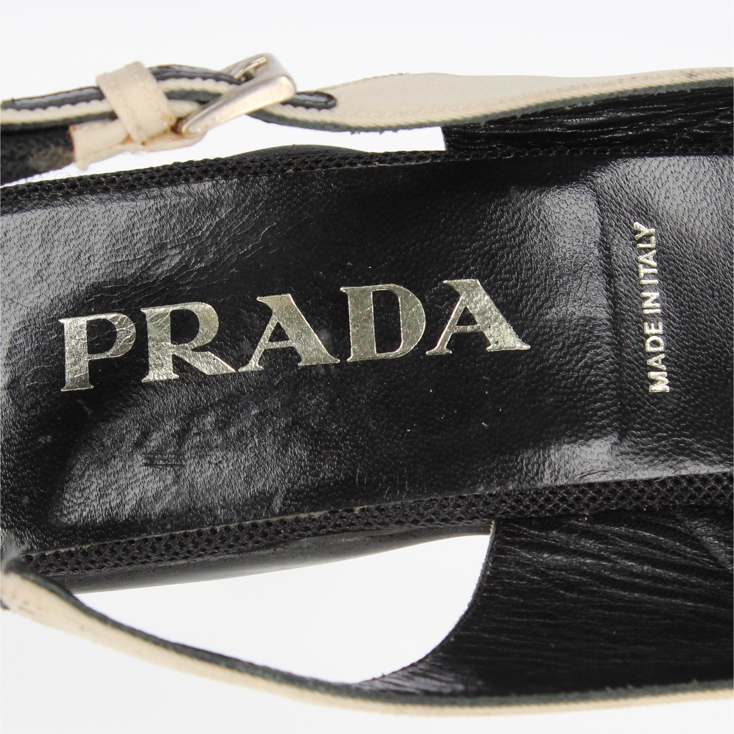 1990s Prada Kitten Heels Sandals 2