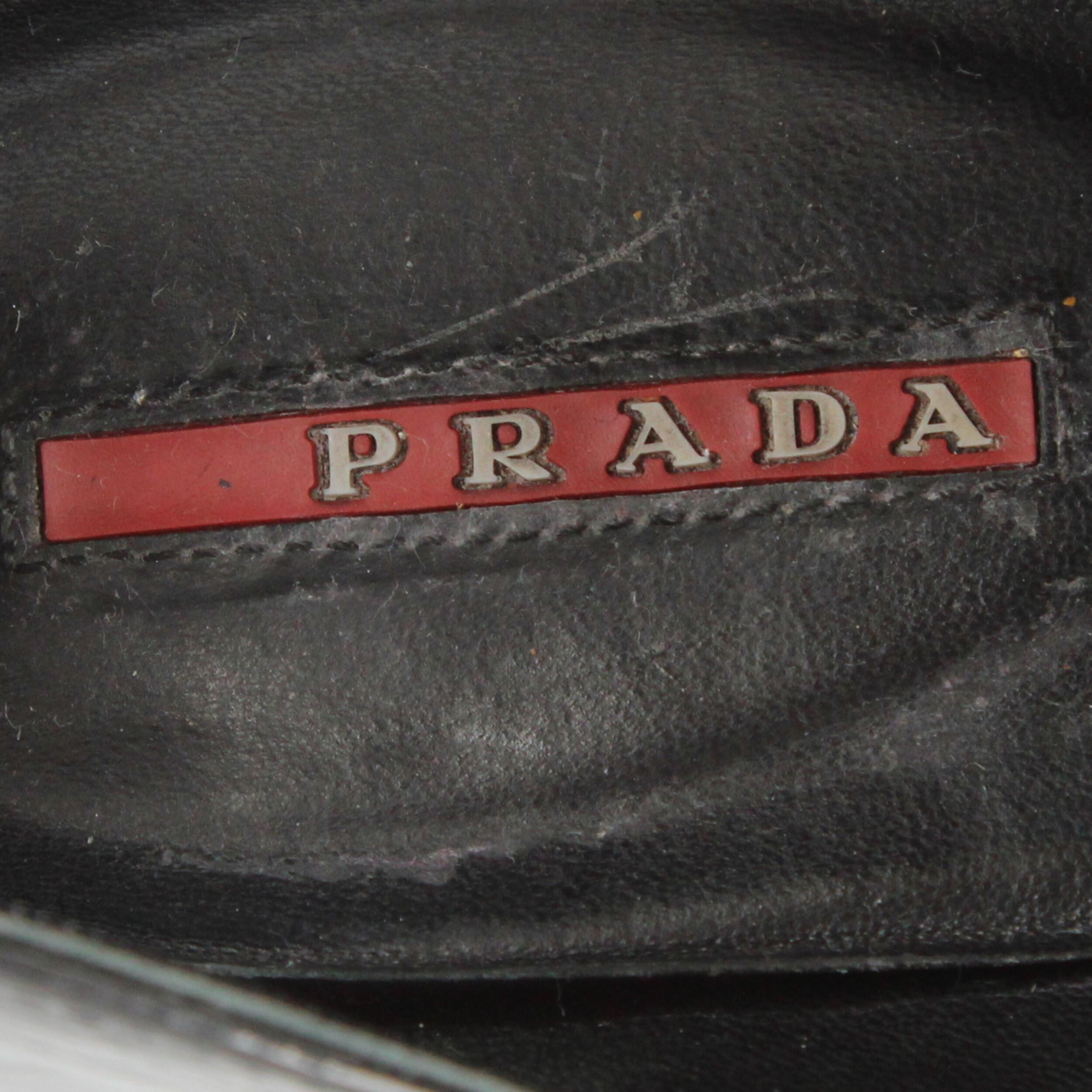 1990s Prada Leather Lace-up Shoes 7