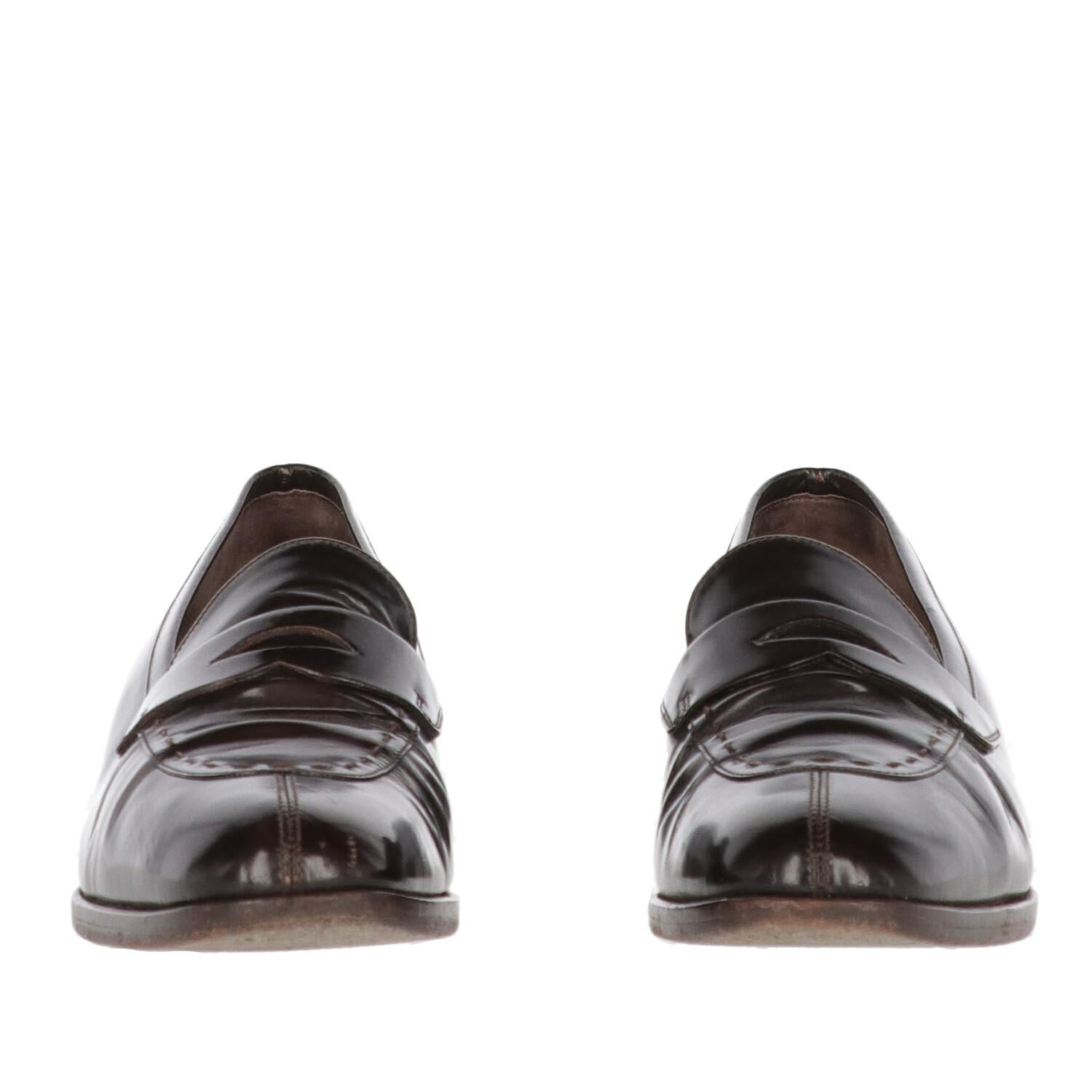 prada heeled loafers