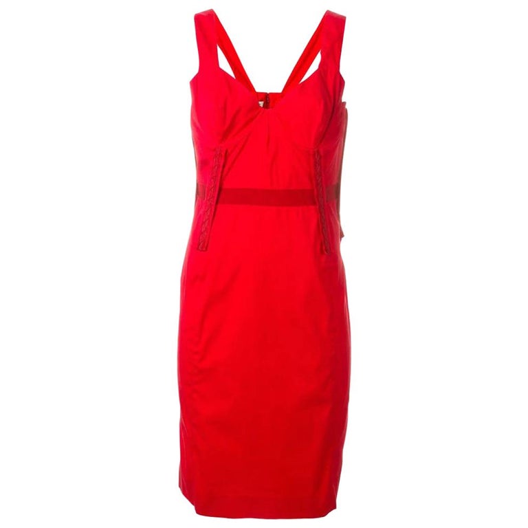 1990s Prada Red Dress at 1stDibs | red prada dress