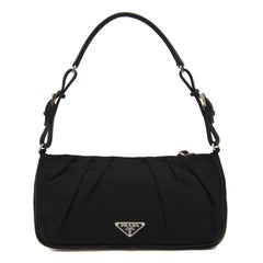 1990s Prada Tessuto Nylon Embellished Bag