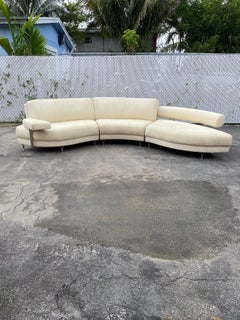 1990s Preview Weiman Curved Serpentine Sectional