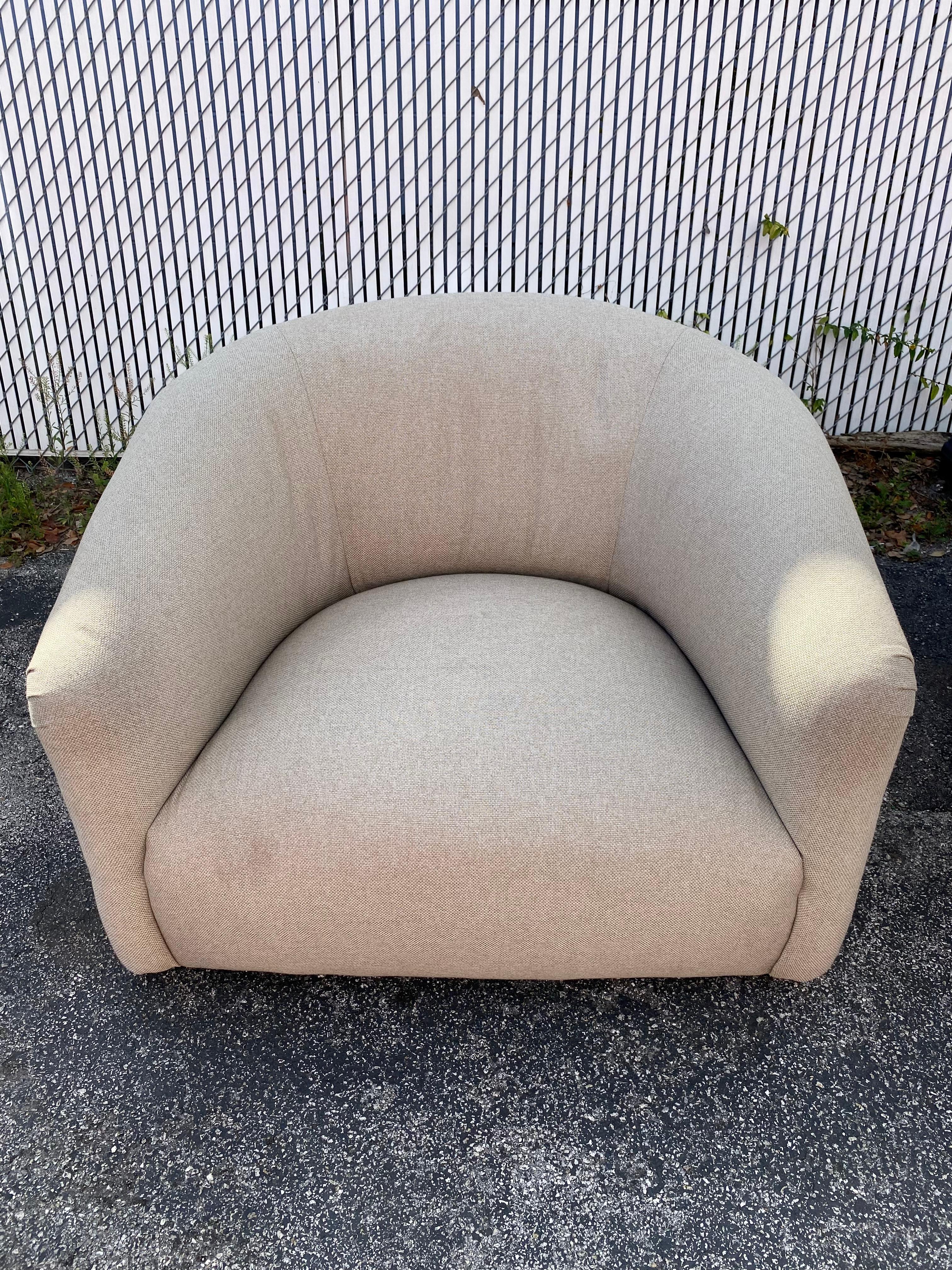 1990s Preview Oversized Cloud Tub Swivel Chairs, Set of 2 4