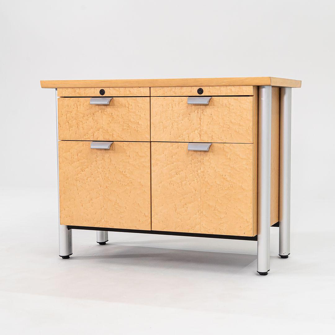 1990s Propeller Credenzas in Birdseye Maple by Emanuela Frattini for Knoll For Sale 3