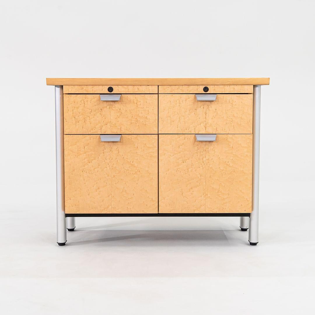 1990s Propeller Credenzas in Birdseye Maple by Emanuela Frattini for Knoll For Sale 4