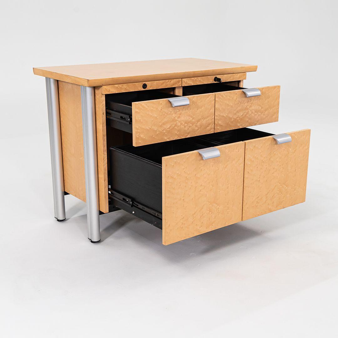 1990s Propeller Credenzas in Birdseye Maple by Emanuela Frattini for Knoll For Sale 5