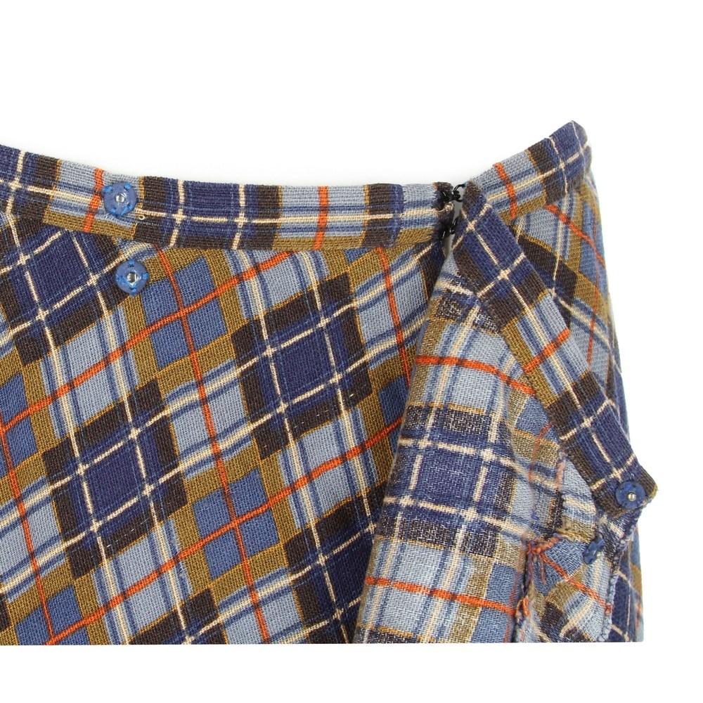 1990s Raffaella Curiel multicolored check pattern midi skirt In Excellent Condition In Lugo (RA), IT