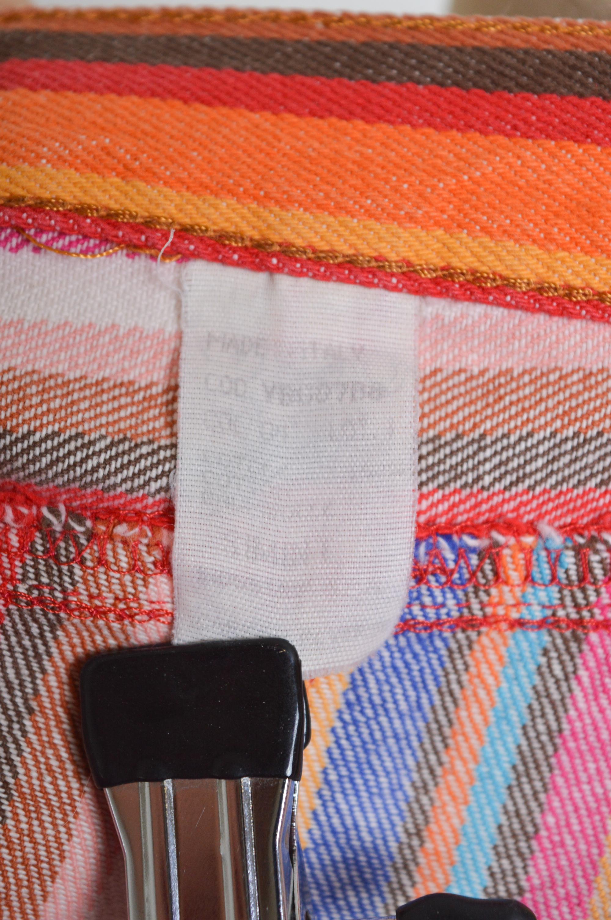 1990s Rainbow MOSCHINO candy striped vibrant colourful cotton mini skirt 5