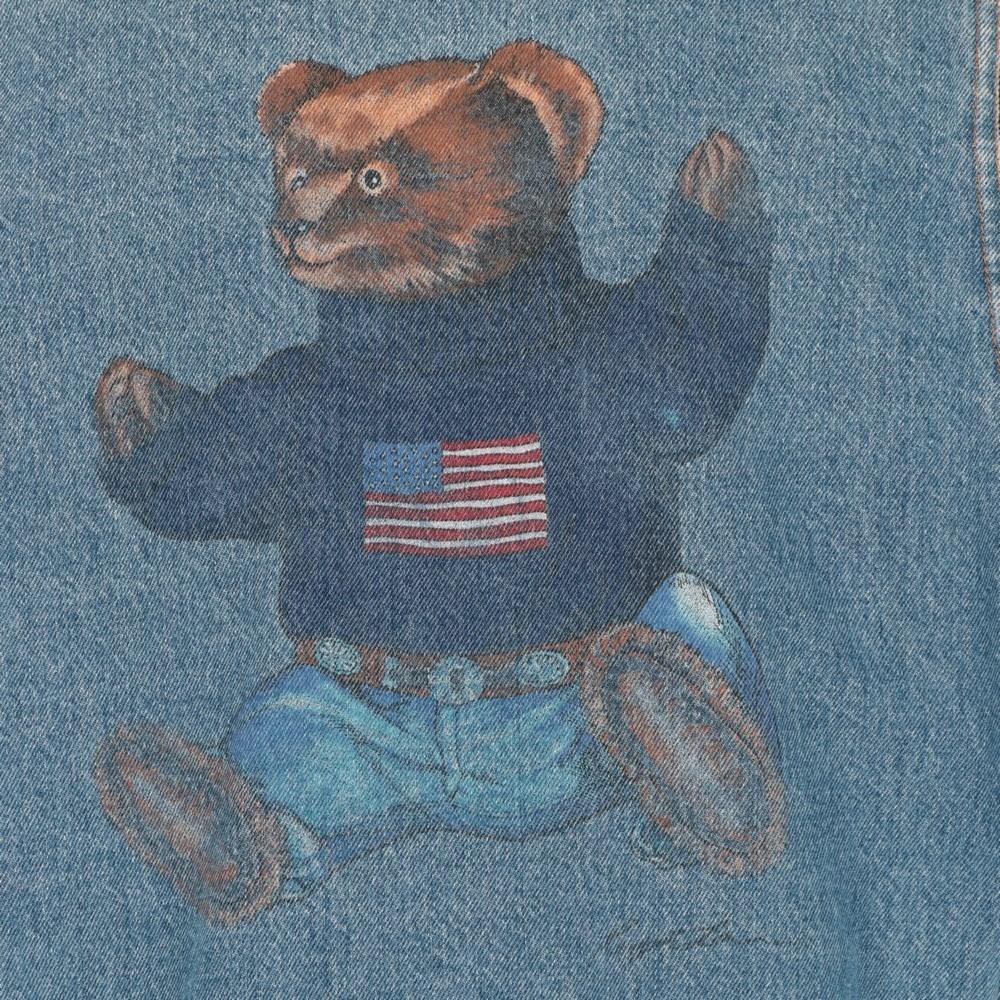 1990s Ralph Lauren blue cotton denim jacket In Good Condition In Lugo (RA), IT