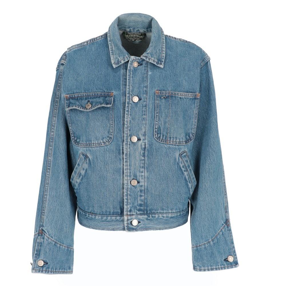 1990s Ralph Lauren blue cotton denim jacket