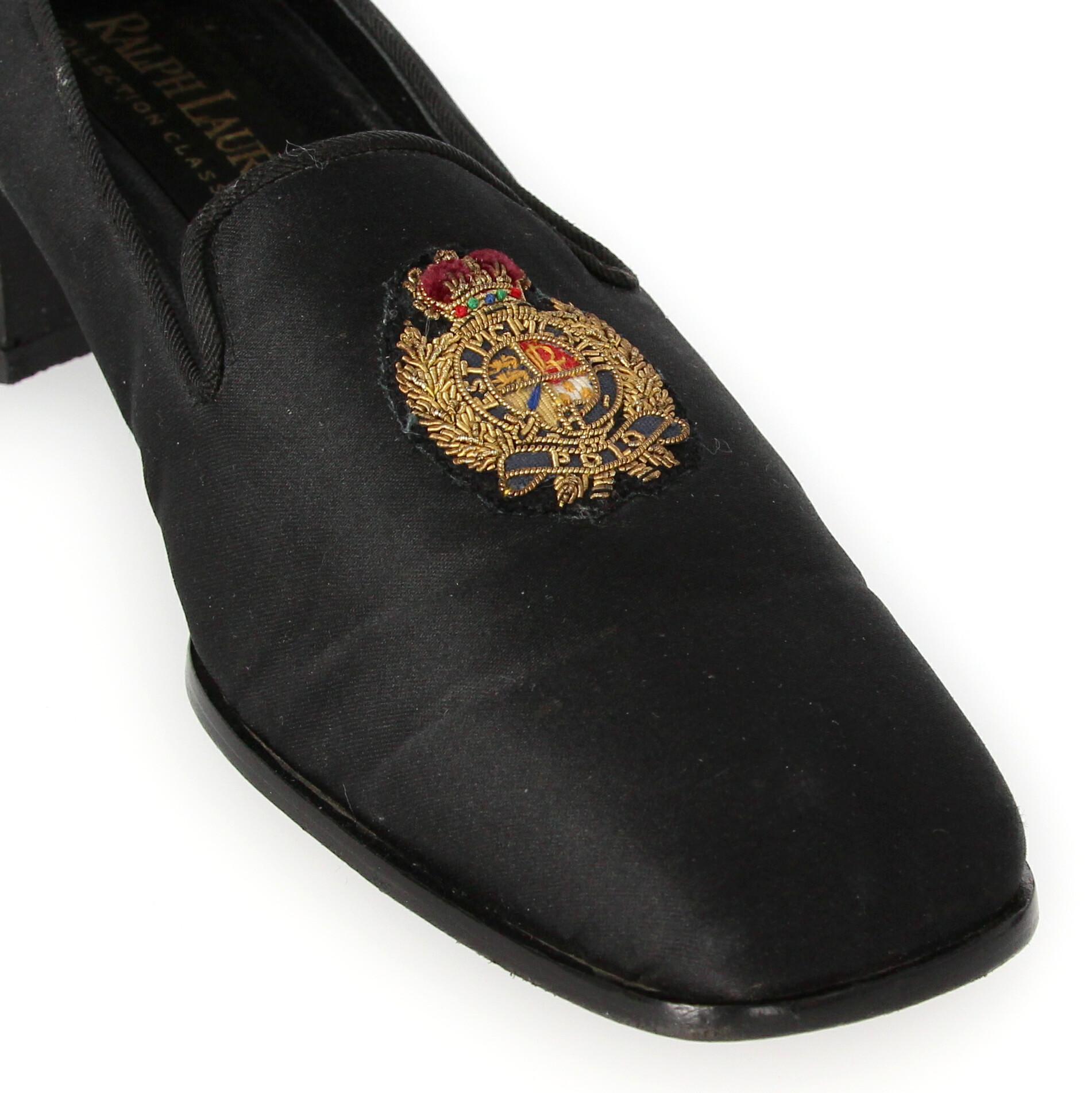 1990s Ralph Lauren Heeled Loafers For Sale 1