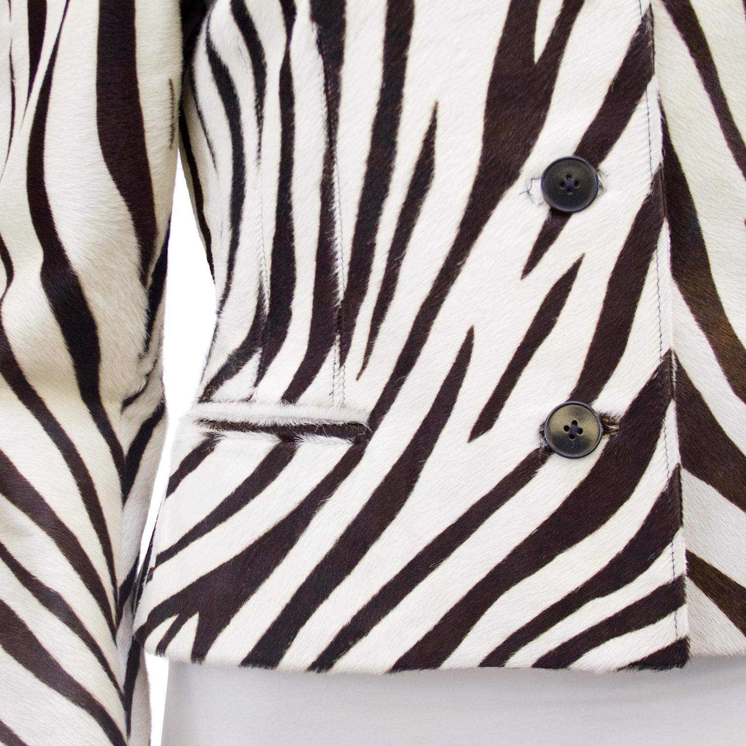 mens zebra jacket