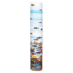 1990s Rare "Aquarium" Floor Lamp by Piero Fornasetti for Antonangeli