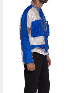 1990S Rare Vinyl & Nylon Men's Cub Kid Jacket Made In London For The Apartment